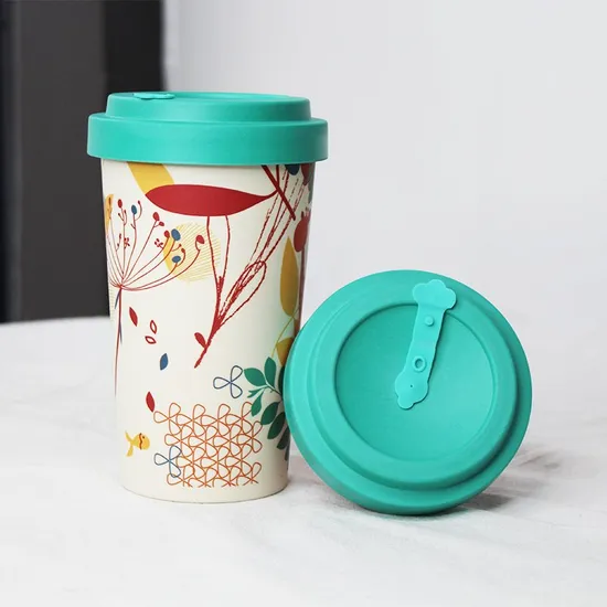 Aveco Reusable Biodegradable Bamboo Fiber Coffee Mug