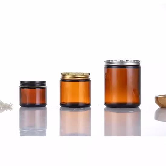 Mundgeblasenes leeres Kerzenglas aus Glas für Duftkerzen, Kerzenbehälter aus Glas, luxuriöses Kerzengefäß aus Glas für die Kerzenherstellung